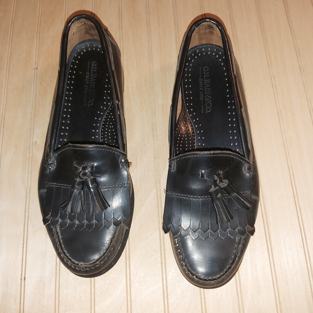 Bass leather shoes